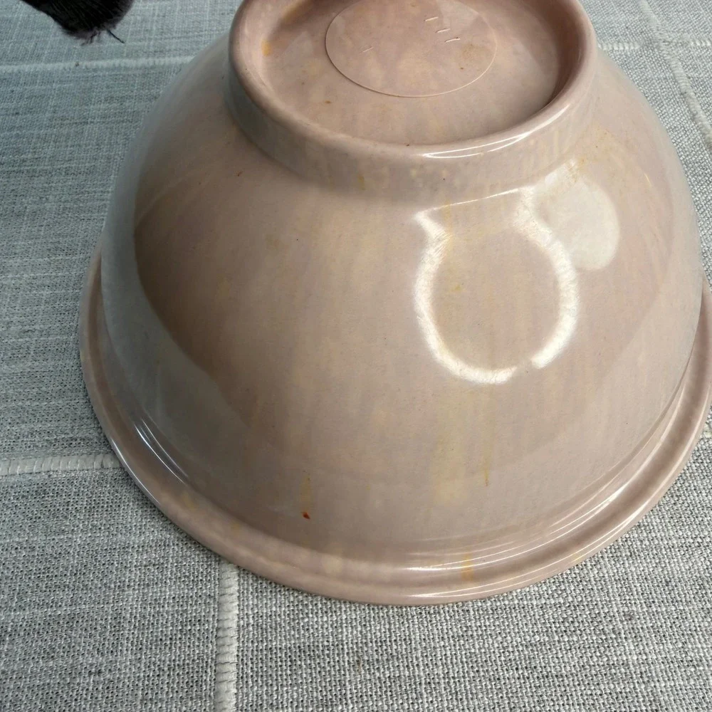Texas Ware? Pink Confetti Melamine Bowl Mixing Bowl 8